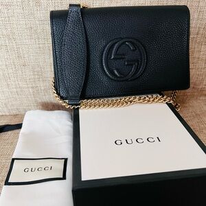 Gucci GG Marmont leather mini chain bag